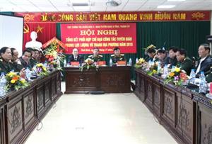 Hội nghị tổng kết phối hợp chỉ đạo công tác tuyên giáo trong LLVT địa phương năm 2015